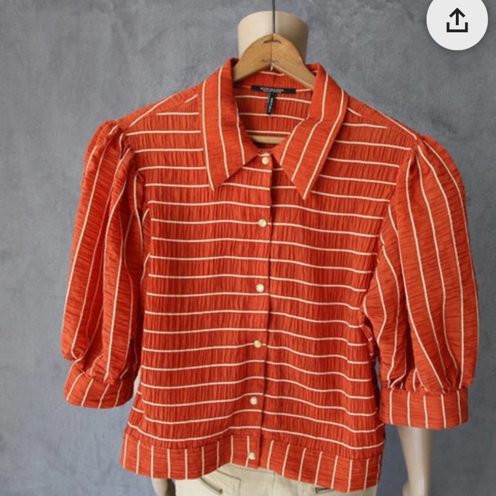 Scotch & Soda Rust Striped Blouse